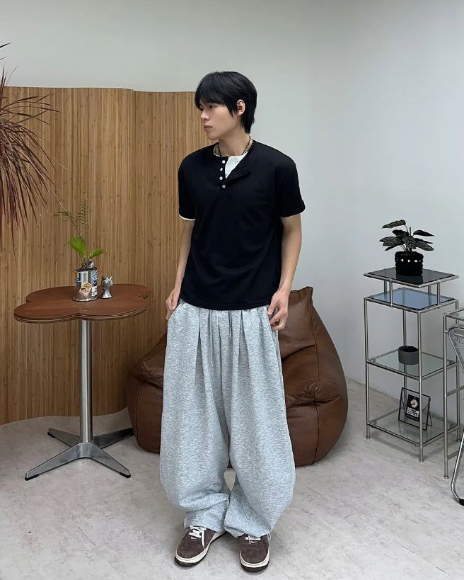 Bello Pintuck Wide Sweatpants