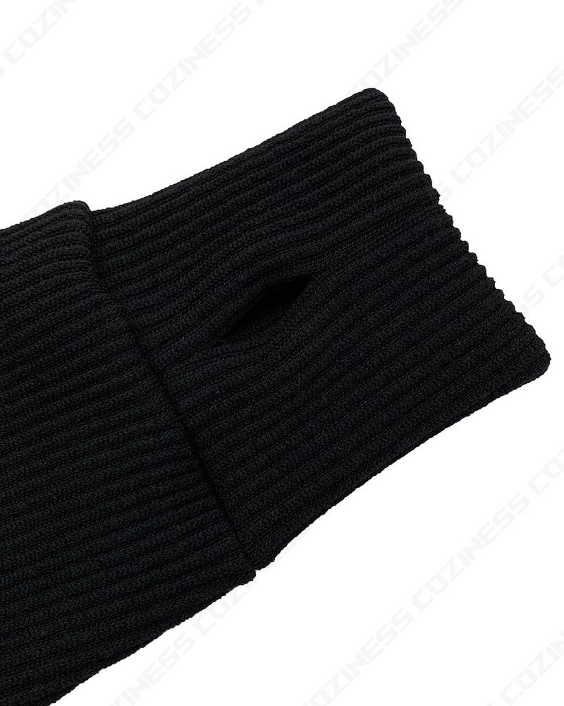 MT leather patch semi zip-up (3 colors)