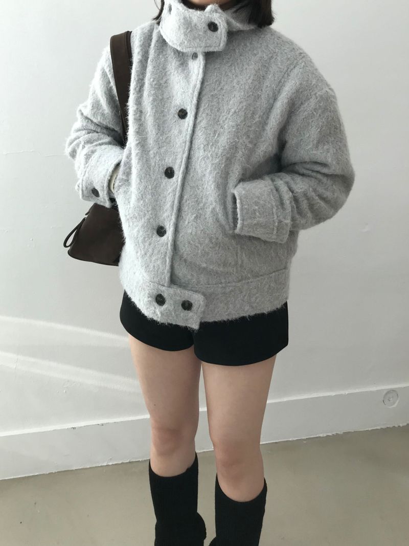 Prim high-neck jacket (2 colors)