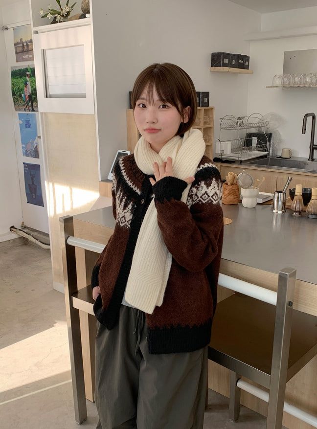 BAON（バオン）の「Ryukit Basic Wool Knit Muffler（Fashion Accessories）」