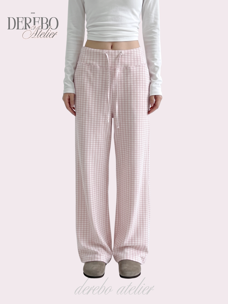 mood check cotton banding casual pants (REGULAR TYPE)