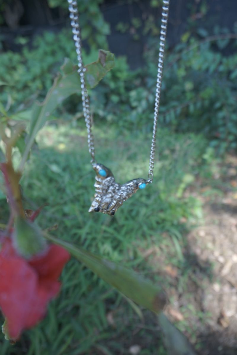 butterfly gemstone necklace watch