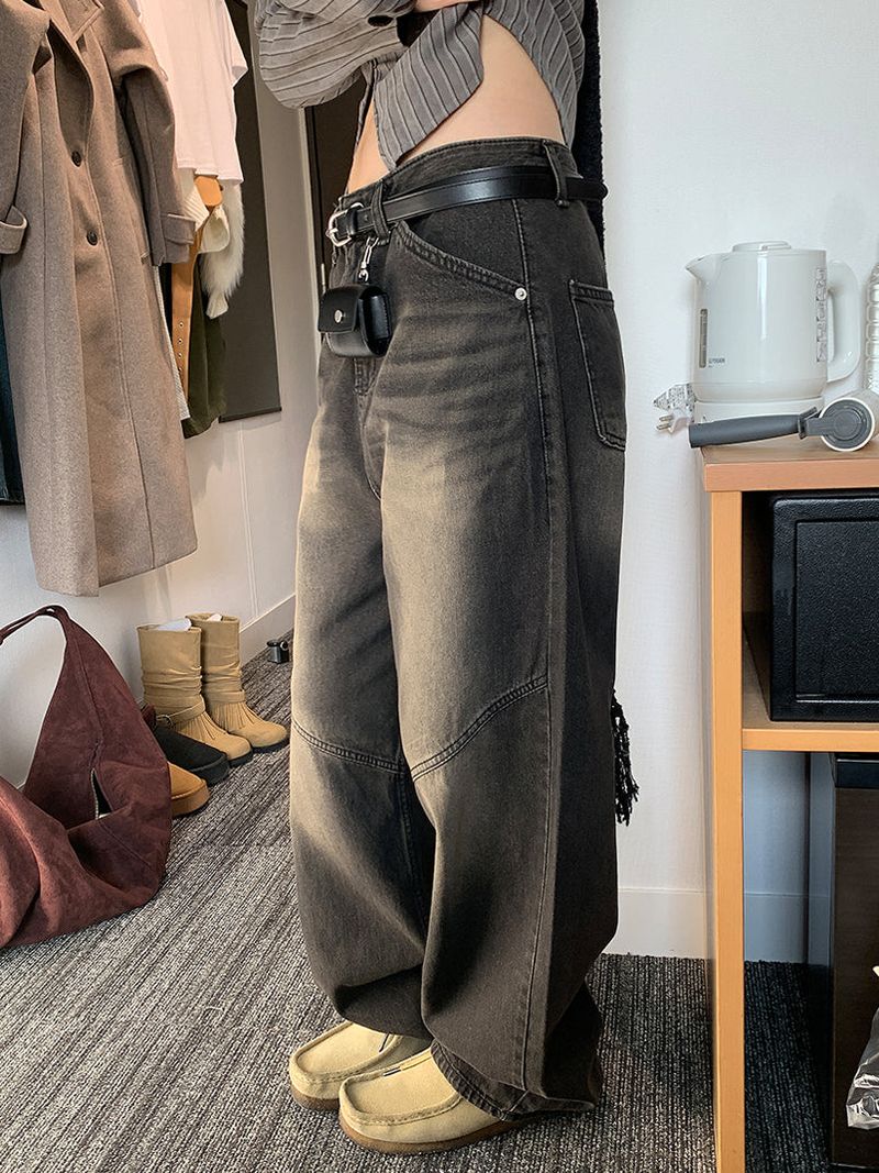 BIAS WIDE JEANS (2C)
