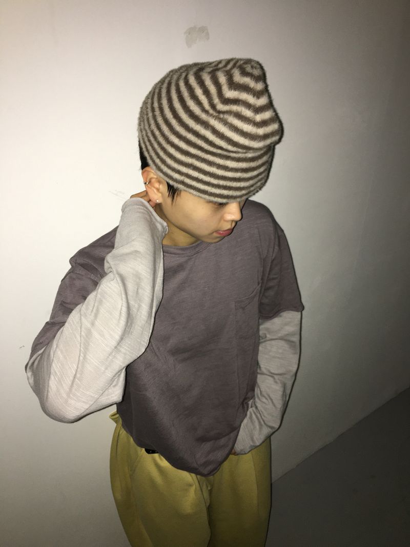 Pocket Layered Long Sleeve Tee (6c)
