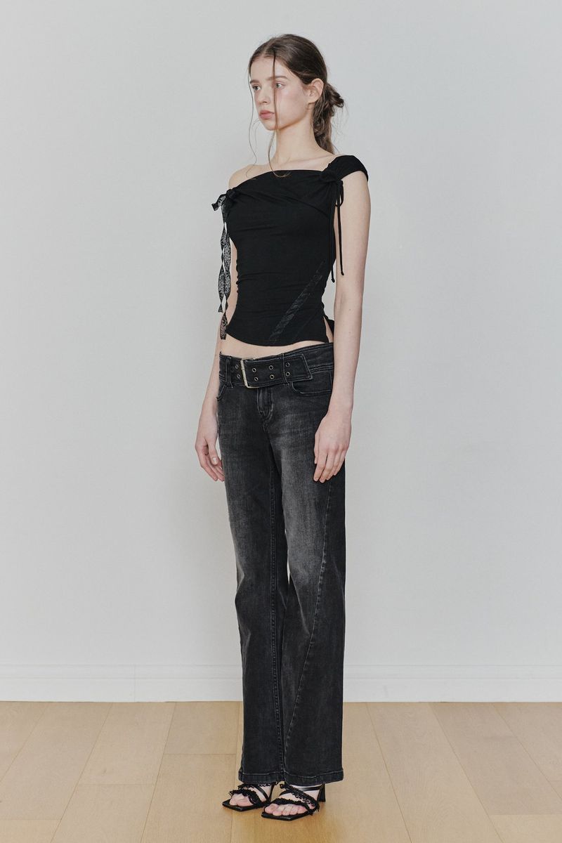 ANGEL STRAP TOP black