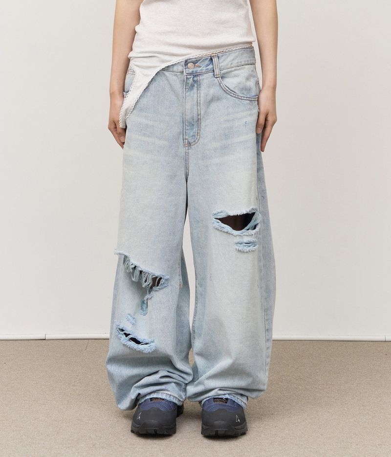 HIFIFNK(ハイファイファンク)の「Cue Damage Denim(Pants)」