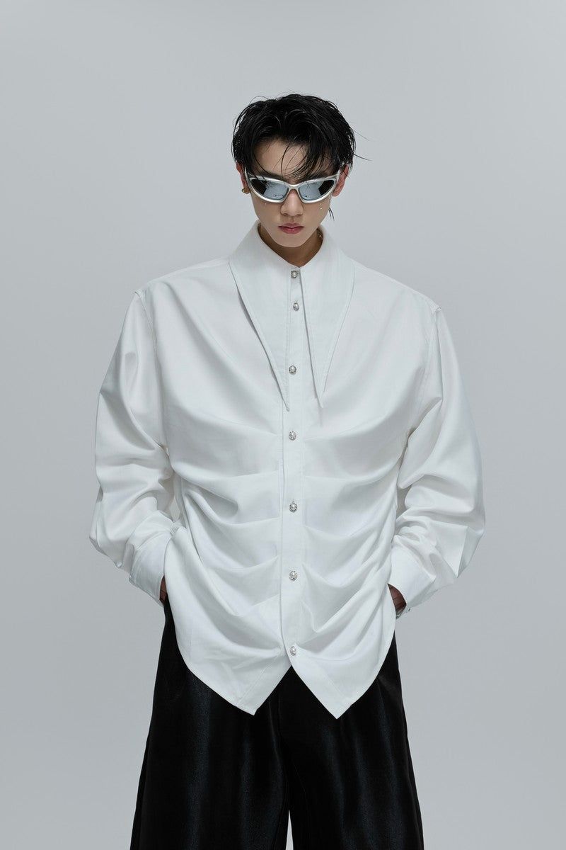 Argue Cultureの「Ruched Scarf Collar Blouse(Tops)」