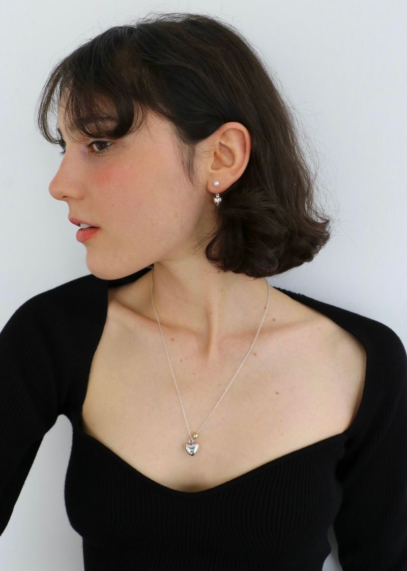 moi moi（モイモイ）の「ハートパールピアス（アクセサリー）」