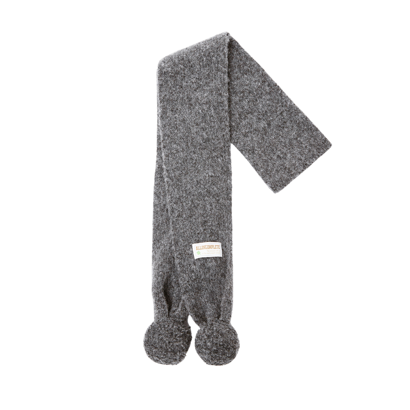 Marble Knit Mini Muffler (Charcoal)
