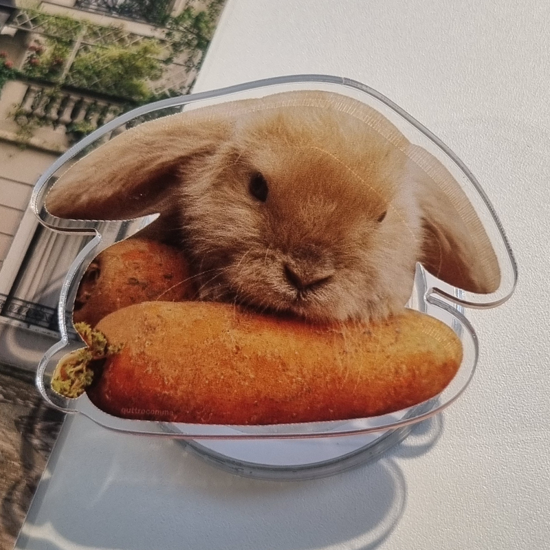 quattrocomma(クアトロコンマ)の「Carrot Baby Rabbit smart tok(sticker type)(Smartphone Accessories)」