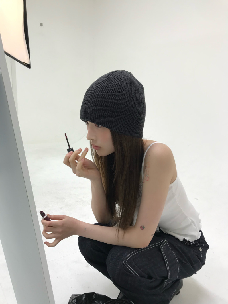 ribbed knit beanie