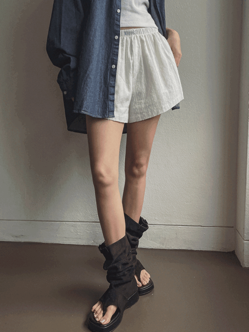 ULAN(ユレン)の「Trunk Punching Label Shorts(Pants)」