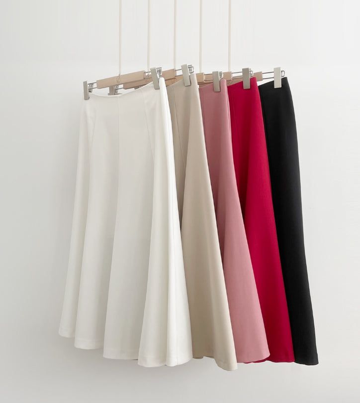 Elina Span Flare Long Skirt