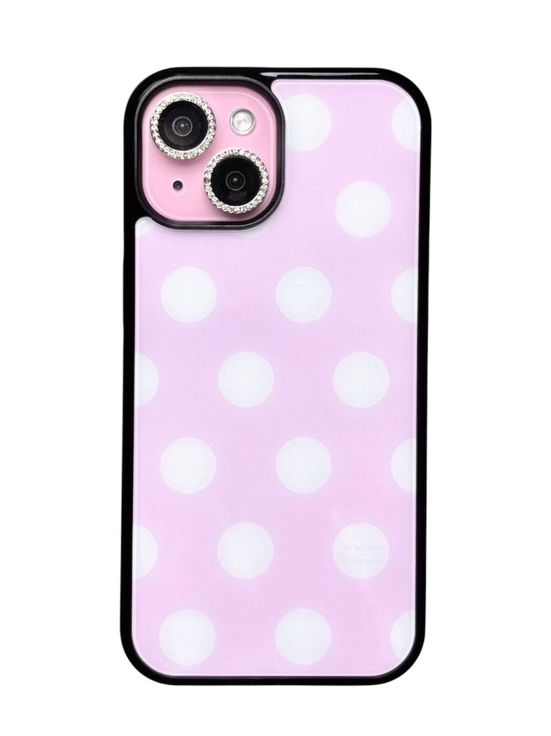 princess house(プリンセス ハウス)の「Candy bonbon phone case (baby pink) - black glass - standard(non-magsafe)(Smartphone Accessories)」