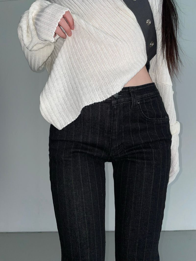 solitude striped bootcut