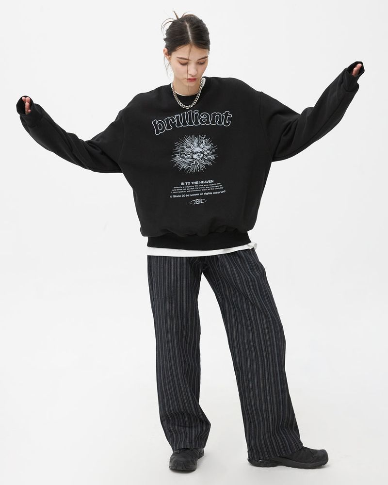 BRILLIANT SUN SWEATSHIRT-BLACK