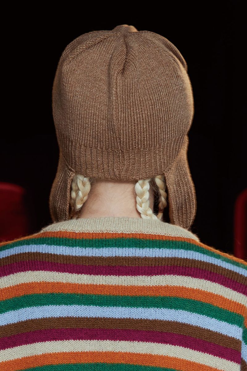 WOOL KNIT TROOPER HAT / BEIGE
