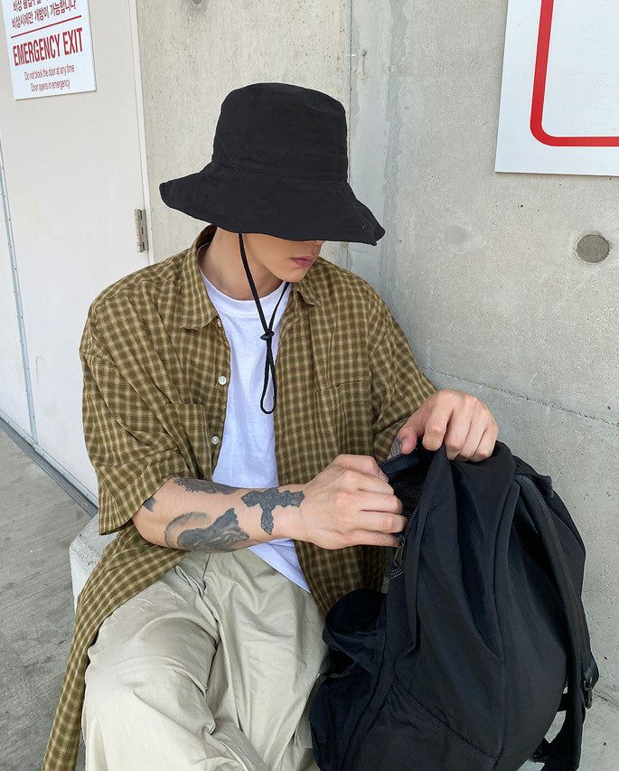 No.0232 LC string wire bucket HAT (4color)