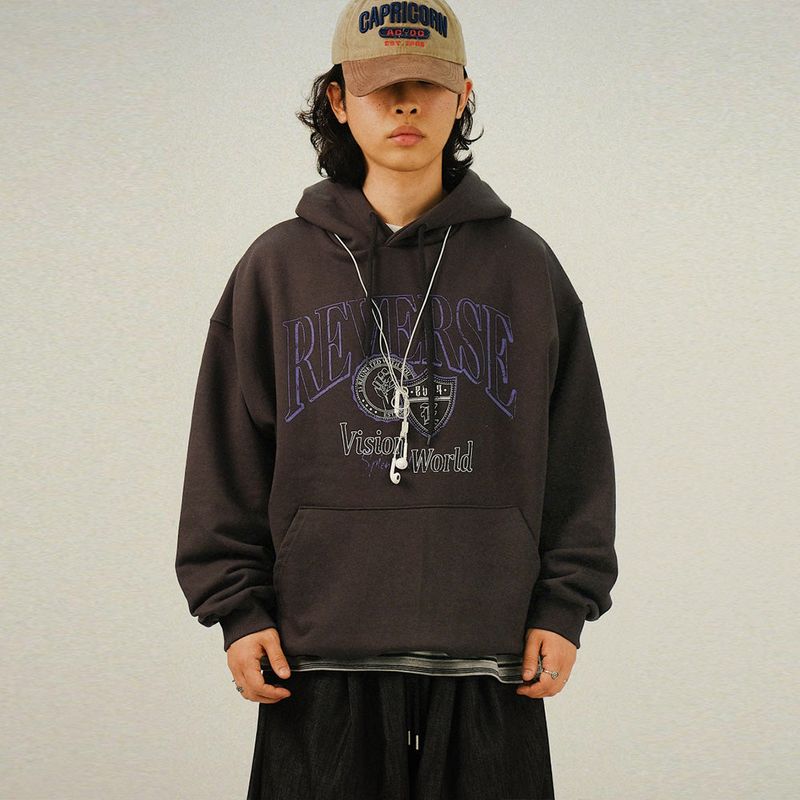 SEMIKAJI(セミカジ)の「LU Reverse Printing Overfit Hoody(Tops)」