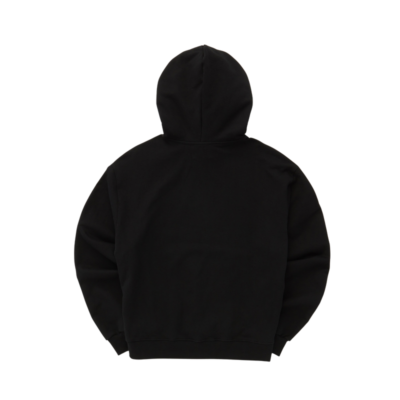 EEERRR Basic logo needlework hoodie (Black)