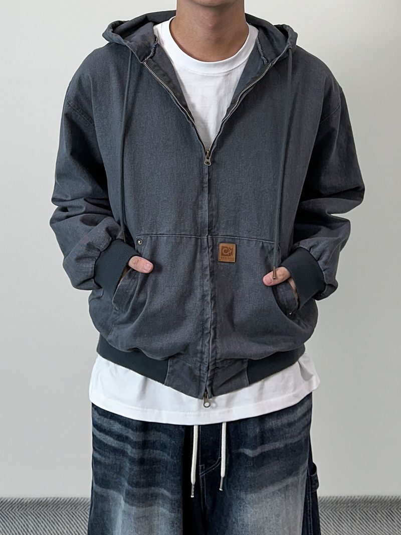 Cb Patch Work Hooded Jumper
