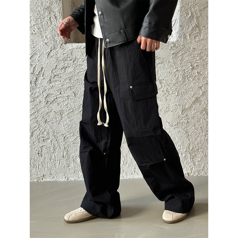 [UNISEX] Flap string cargo banding pants (2color)