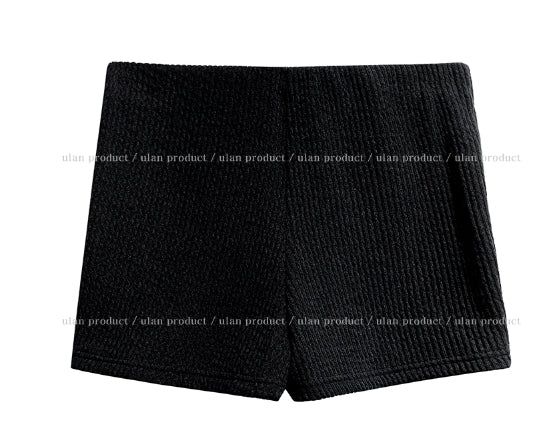 Koiz ribbed knitwear short pants