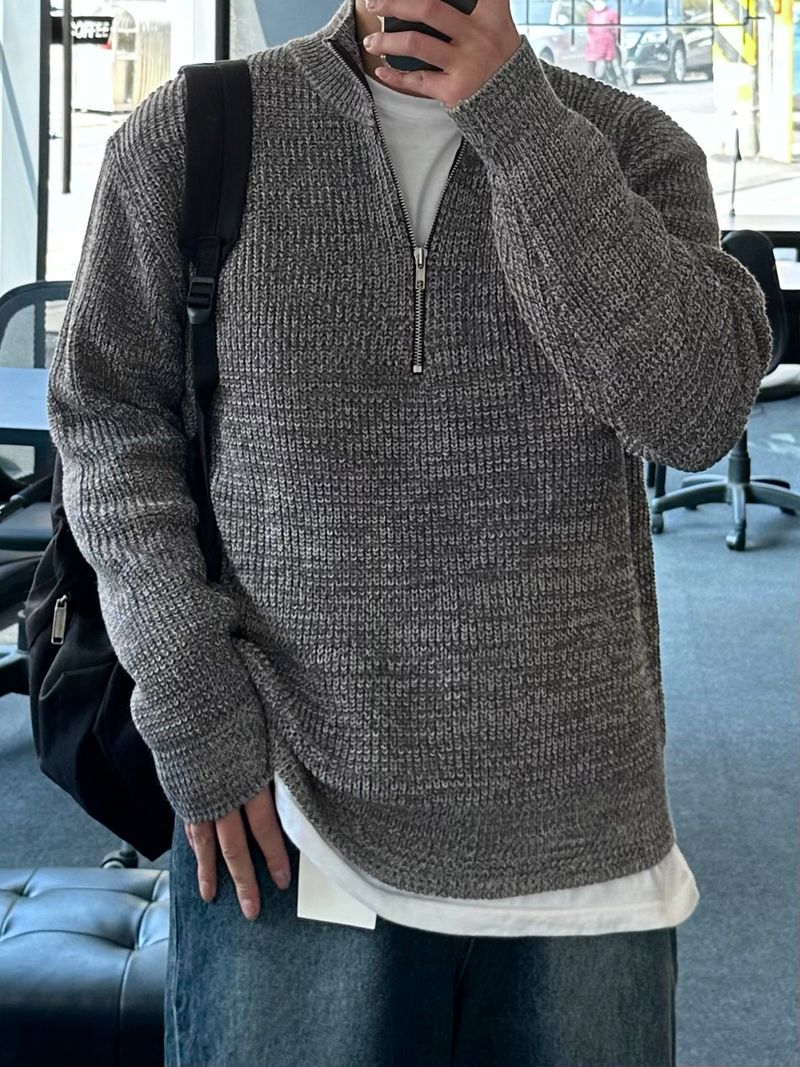 [BEST]CANDY DAILY HALF ZIPUP KNIT(11COLOR)