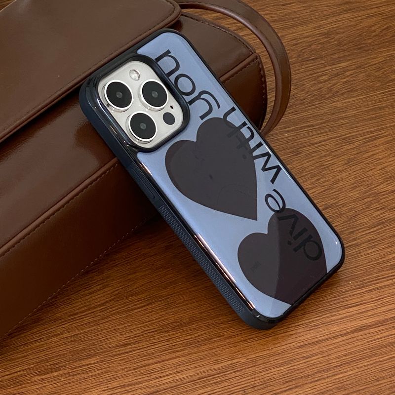 epoxy dive with you lettering case blue & brown