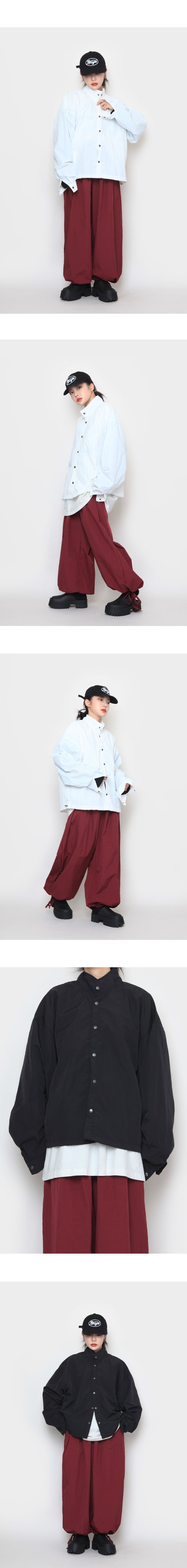 nylon button shirt jacket