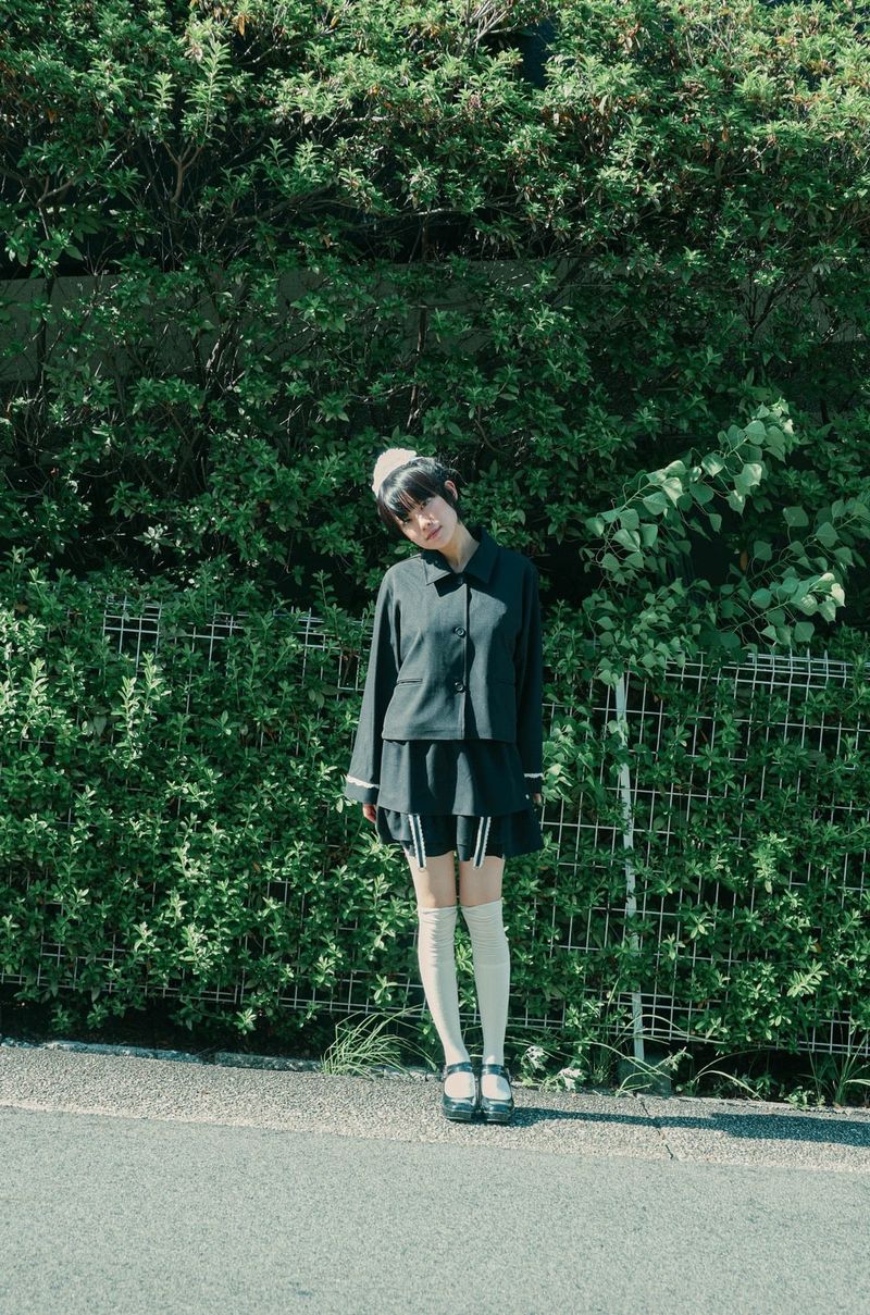 gater tiered skirt(black)