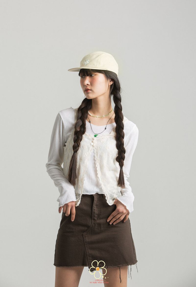 EOHWORKS flower yellow camp cap