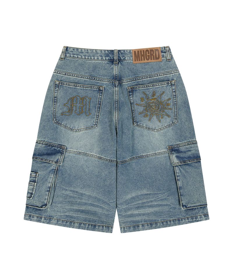 BERMUDA CARGO DENIM SHORT