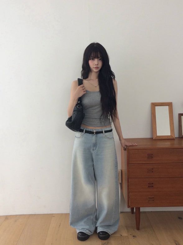 Rufu Plain Cap Strap Sleeveless