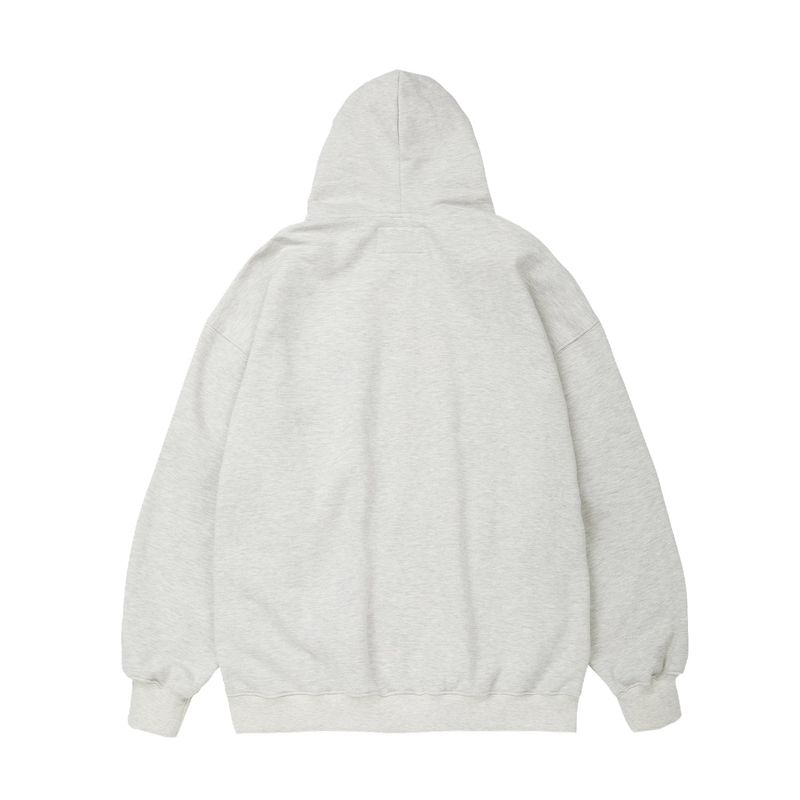 Side Logo 2Way Hood Zip-Up_Oatmeal