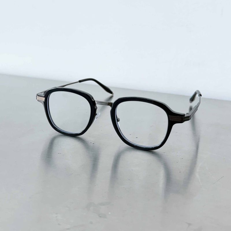 Minimal Black Optical Glasses