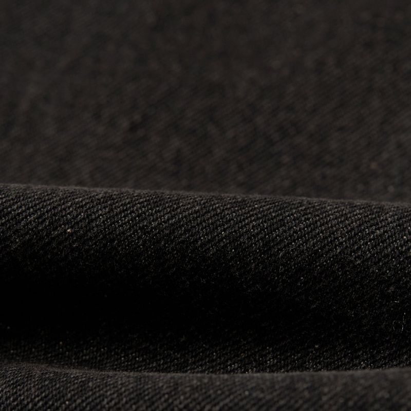 STUD DENIM SKIRT LAYERED PANTS (BLACK)