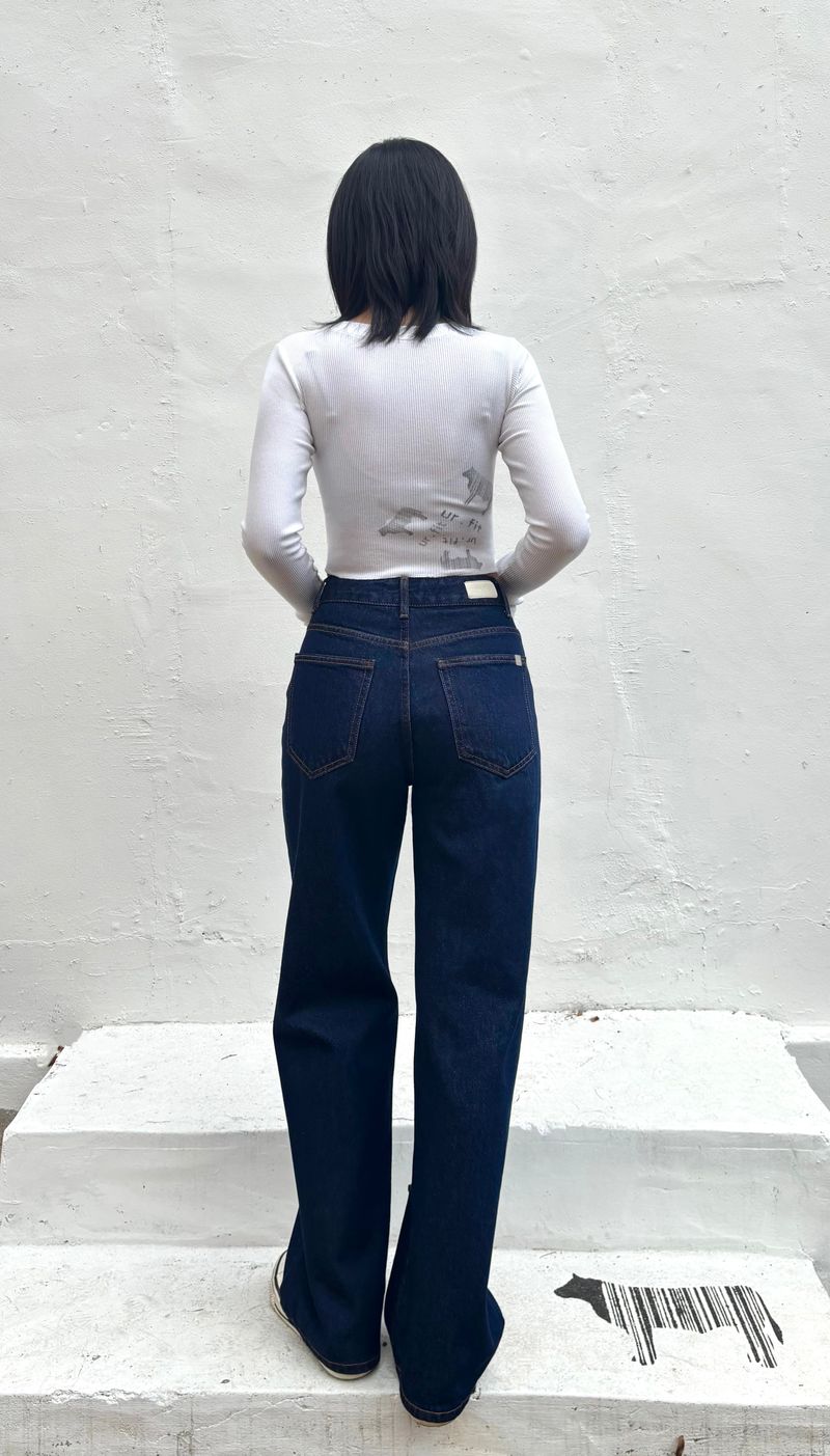 DARK BLUE CLASSIC DENIM PANTS code 18316