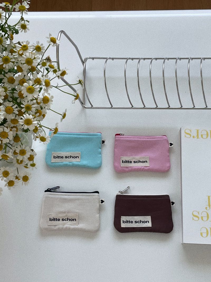 Label pouch-pink