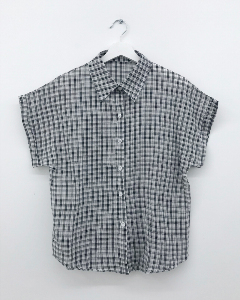 Dolman check shirt (4color)