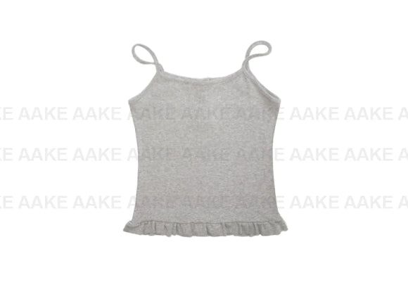 FRILL BUTTON SLEEVELESS