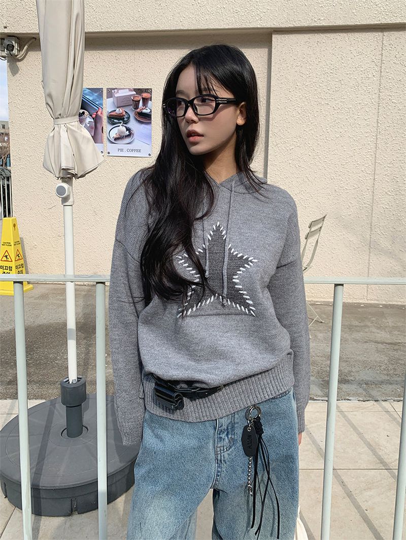 VINTAGE STAR HOODIE KNIT
