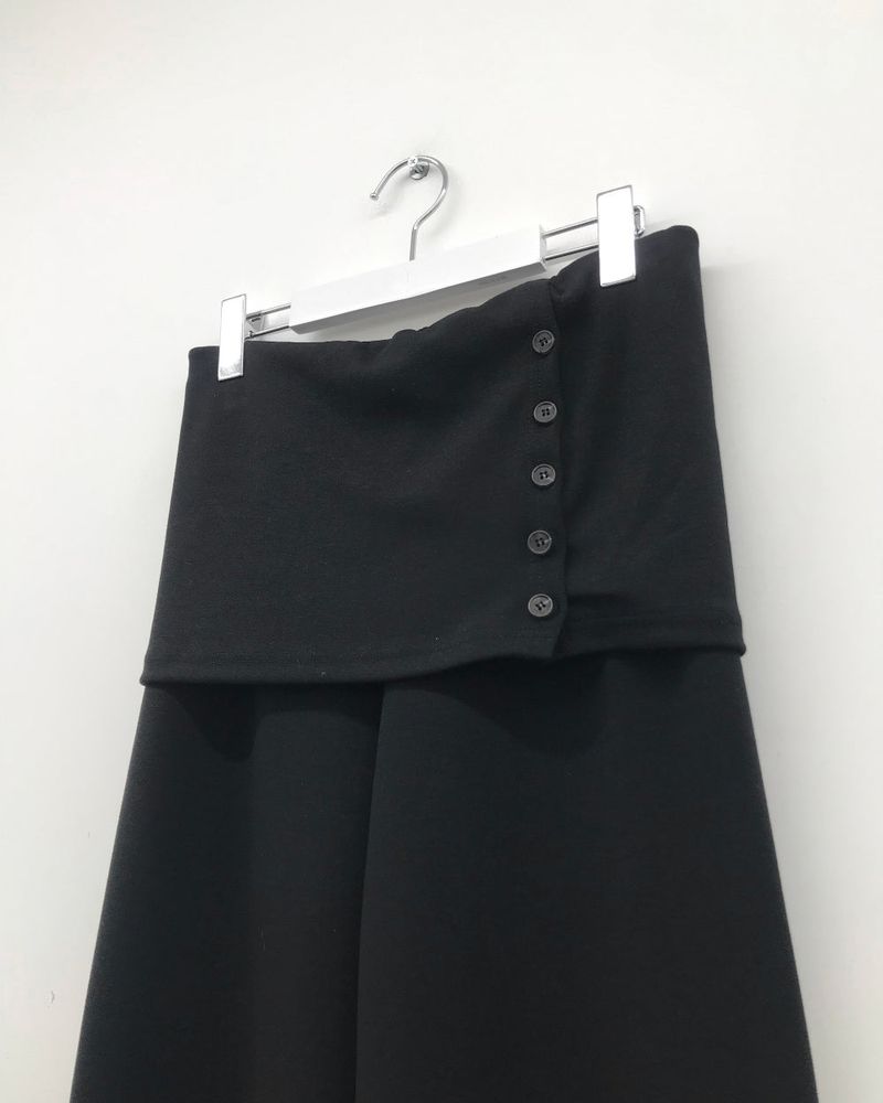 As-side button pants (2color)