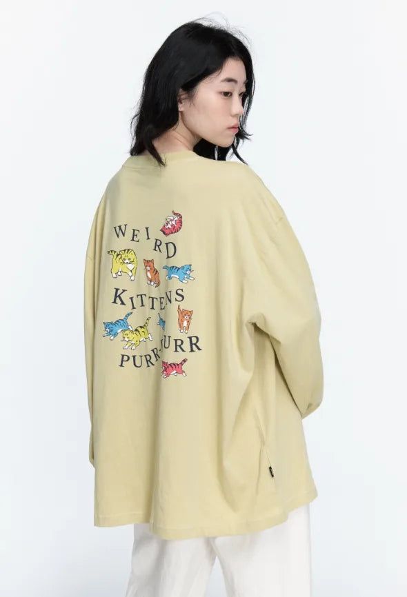 26FW★ Weird Kitten Long Sleeve