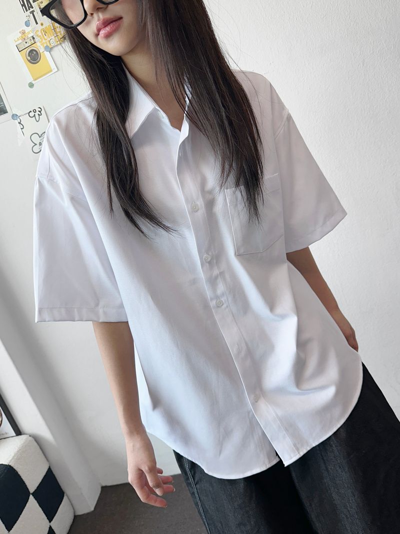Hody Structured Oversized Boxy Shirt 4 color