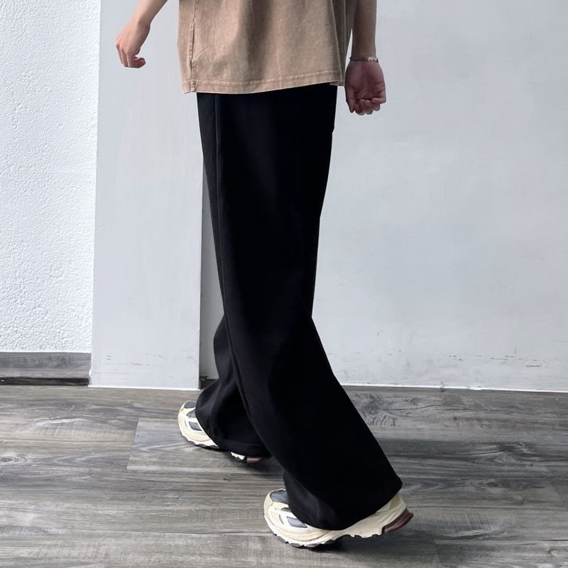 Curved Seam Wide Trousers