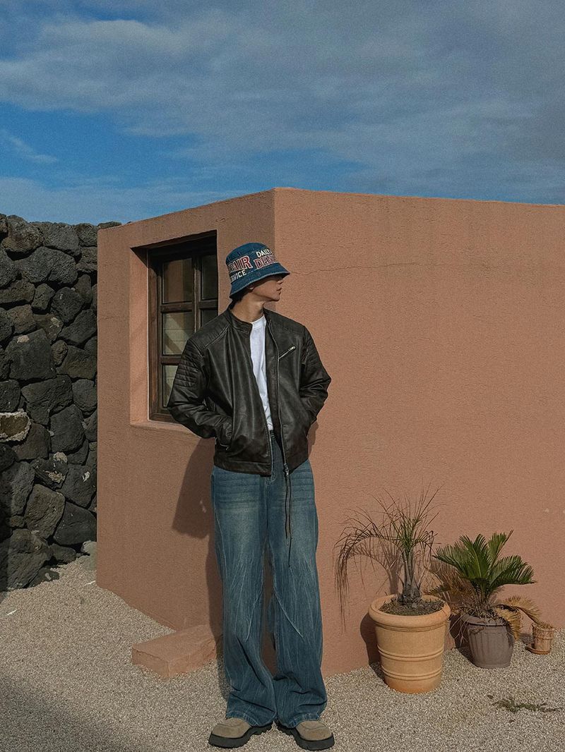 ASCLO Dodge Liner Leather Jacket (3color)