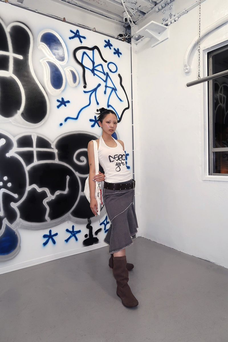 DEPC（デプク）の「LOGO HALTER TOP - WHITE（Tops）」