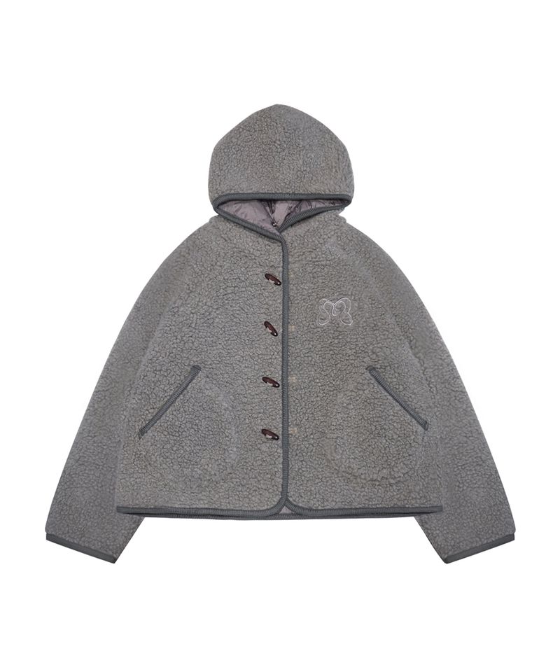 DUFFLE HOOD SHORT JK CHARCOAL