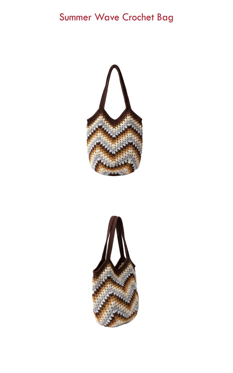 Summer Wave Crochet Bag